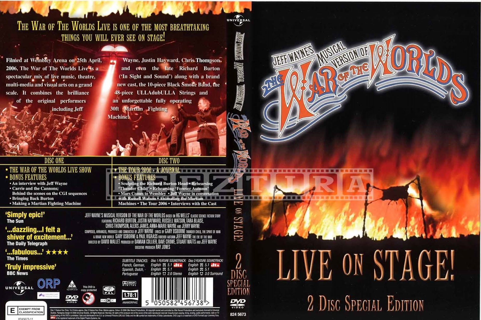 YOUDISCOLL Jeff Wayne "The War of the Worlds" Live On Stage 2006