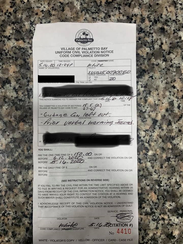 South Dade Updates Q How much does it cost to leave your garbage can