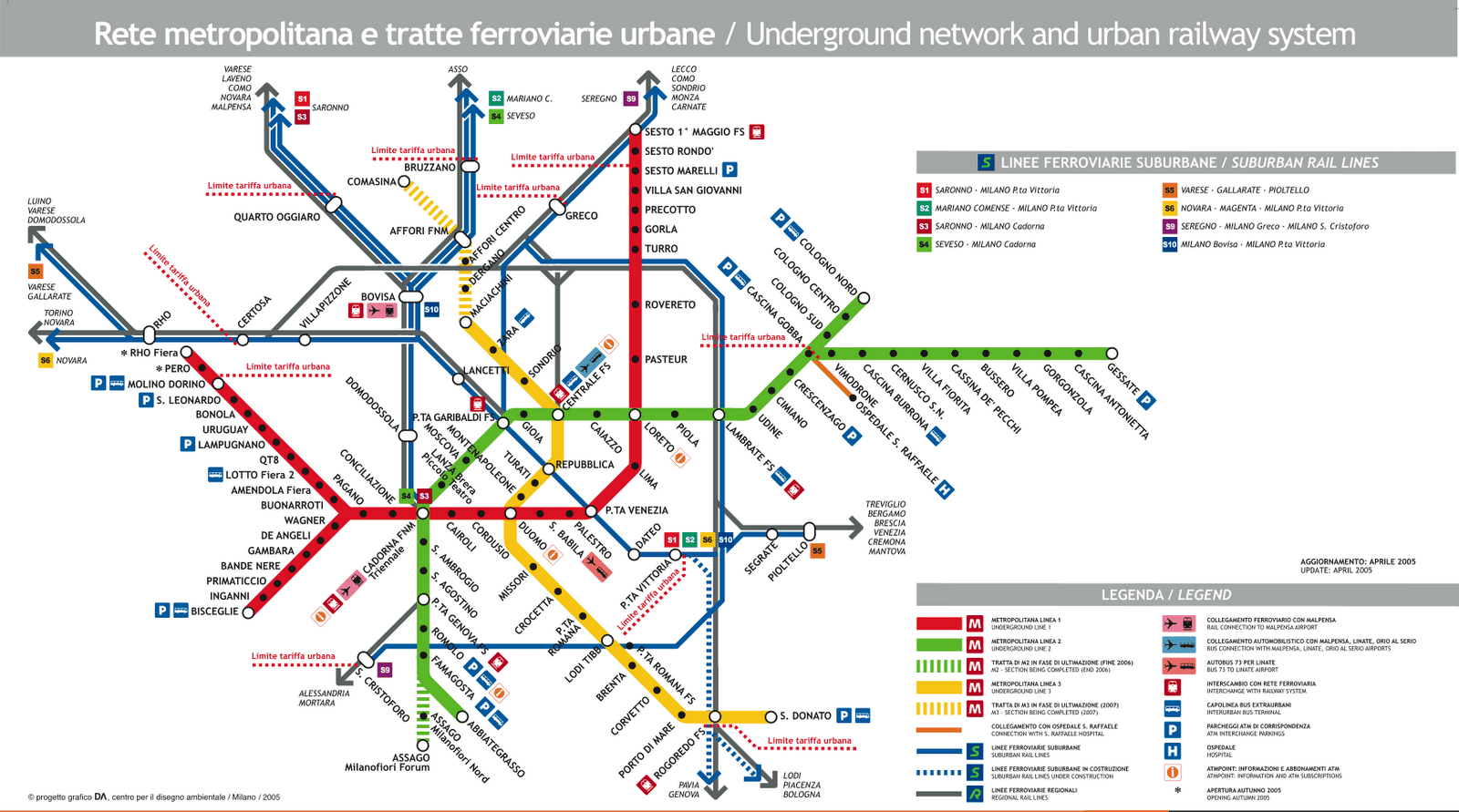 Mapa Do Metro De Milão
